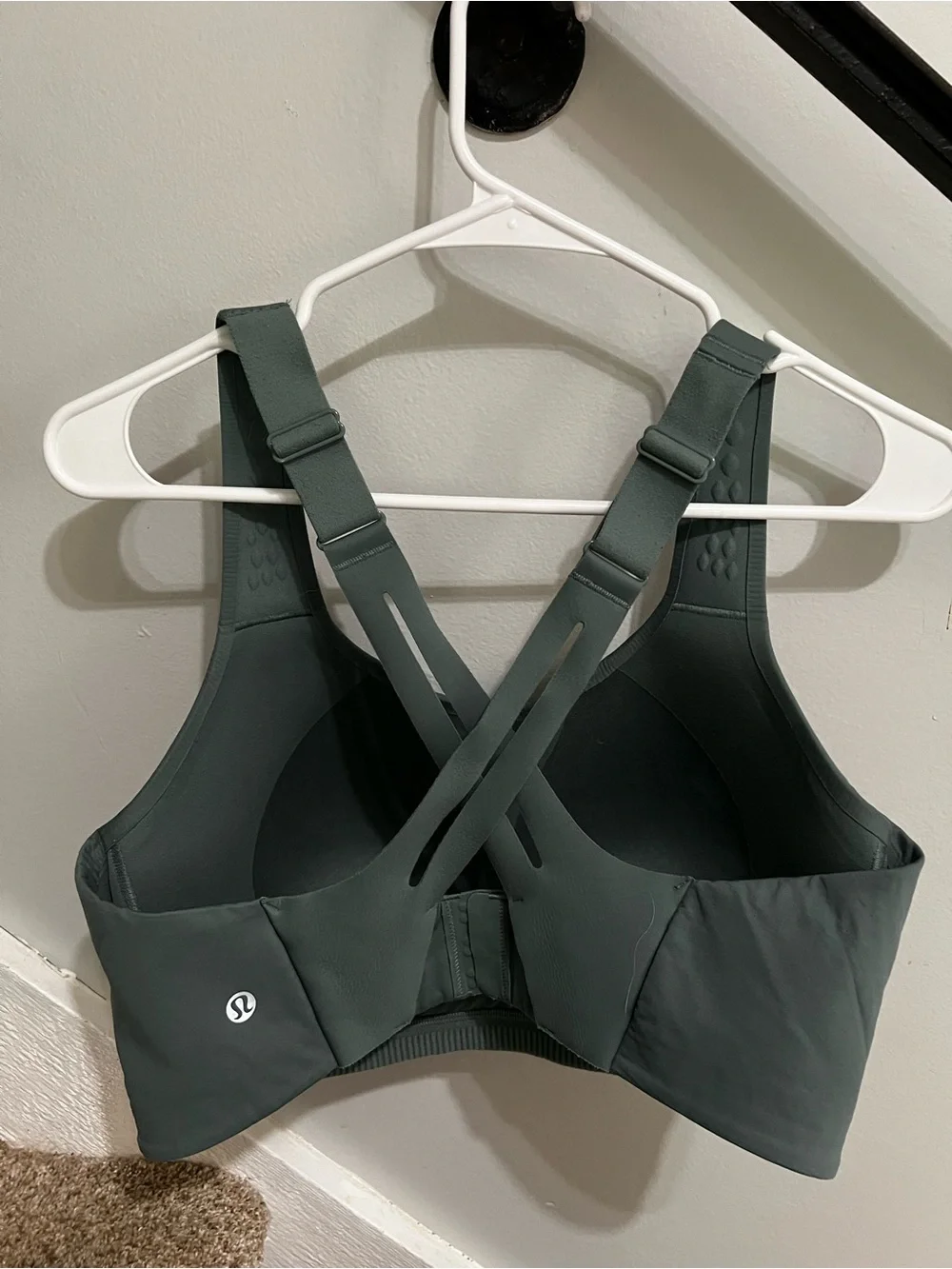 lululemon athletica Dark Green Cross-Back Sports Bra